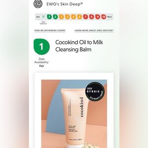 Cocokind Oil to Milk Cleansing Balm